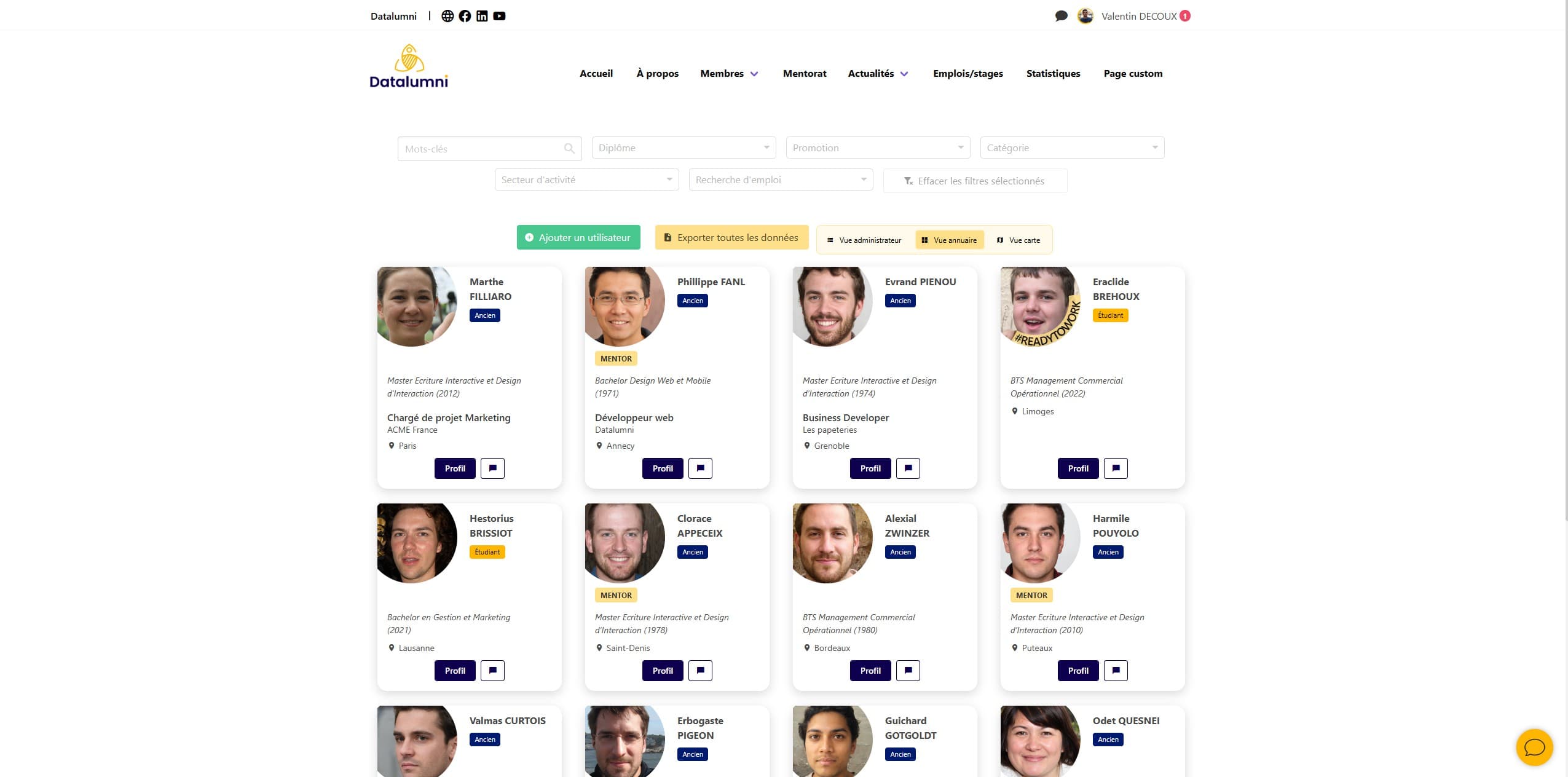 Datalumni — capture 2